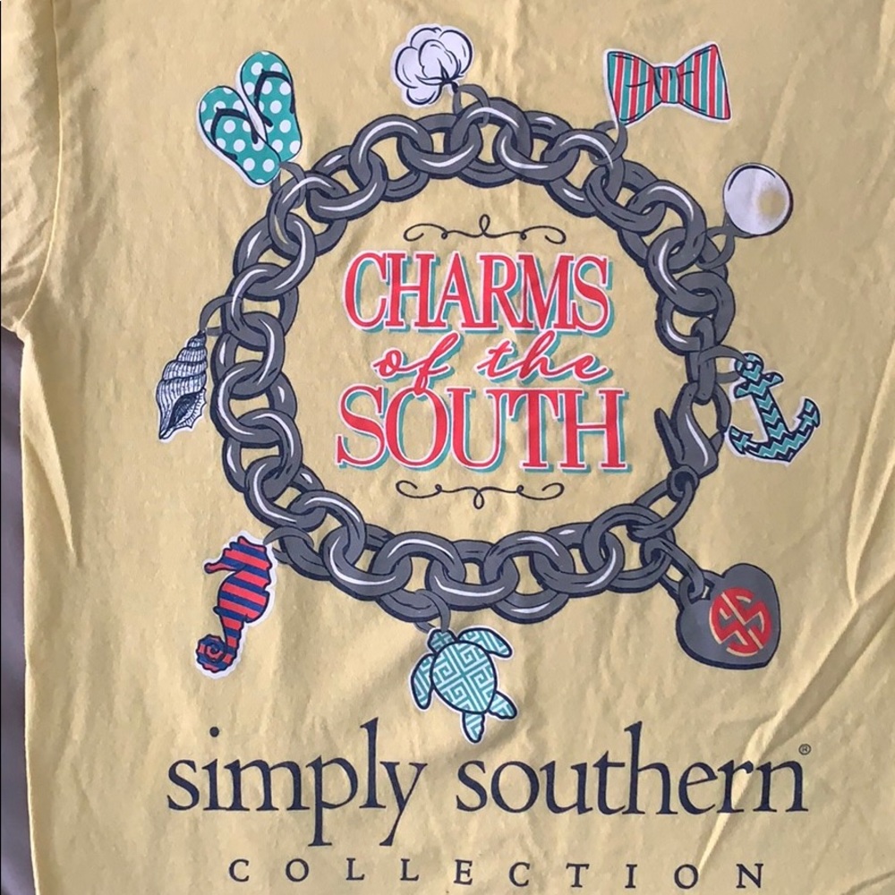 Yellow Simply Southern Charms of the South t-shirt